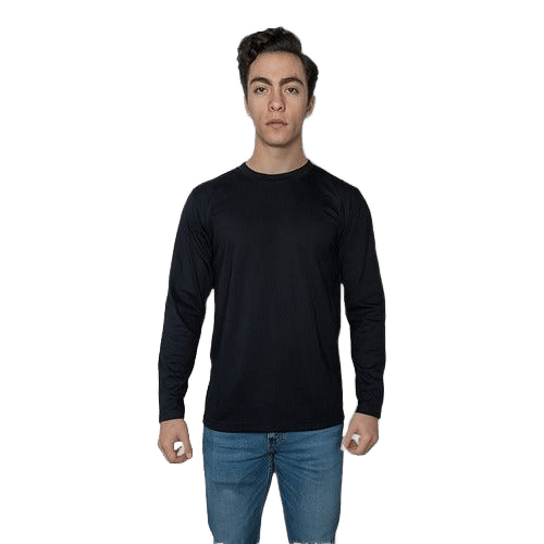 Playera Brans Cuello Redondo Manga Larga Resistente S - xl - Garufa Jeans