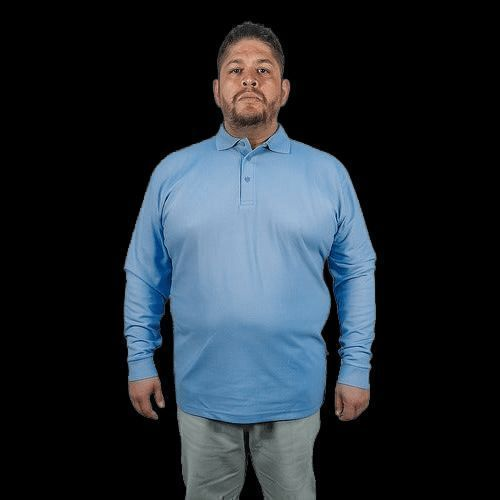 Playera Brans Tipo Polo Manga Larga Durable Resistente Extra - Garufa Jeans