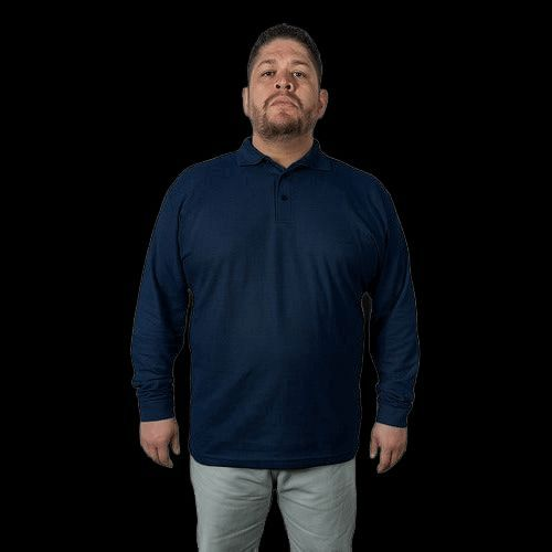 Playera Brans Tipo Polo Manga Larga Durable Resistente Extra - Garufa Jeans