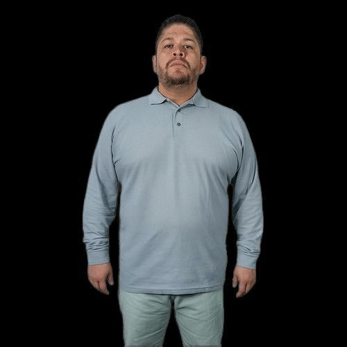 Playera Brans Tipo Polo Manga Larga Durable Resistente Extra - Garufa Jeans
