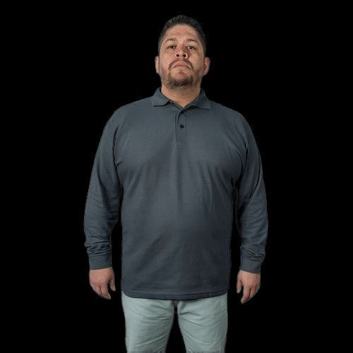 Playera Brans Tipo Polo Manga Larga Durable Resistente Extra - Garufa Jeans