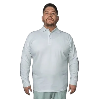Playera Brans Tipo Polo Manga Larga Durable Resistente Extra - Garufa Jeans