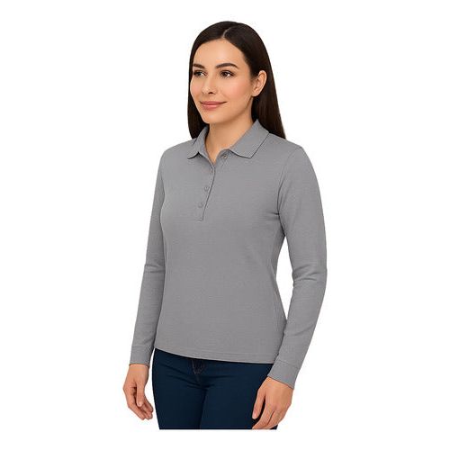 Playera Brans Tipo Polo Manga Larga Durable Resistente Mujer - Garufa Jeans