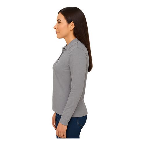 Playera Brans Tipo Polo Manga Larga Durable Resistente Mujer - Garufa Jeans