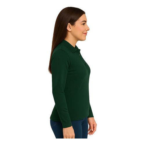 Playera Brans Tipo Polo Manga Larga Durable Resistente Mujer - Garufa Jeans