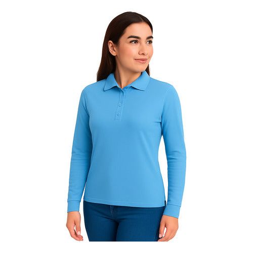 Playera Brans Tipo Polo Manga Larga Durable Resistente Mujer - Garufa Jeans