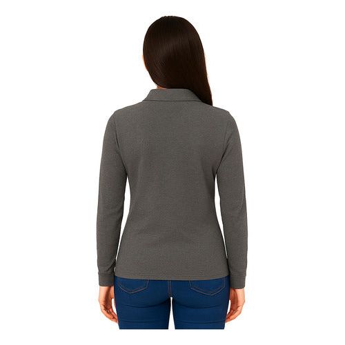 Playera Brans Tipo Polo Manga Larga Durable Resistente Mujer - Garufa Jeans