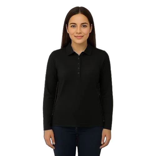 Playera Brans Tipo Polo Manga Larga Durable Resistente Mujer - Garufa Jeans