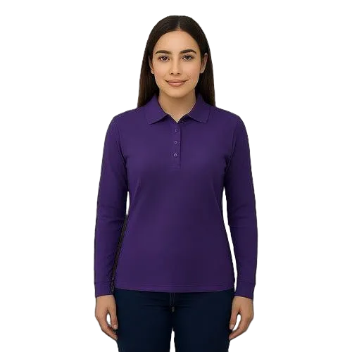 Playera Brans Tipo Polo Manga Larga Durable Resistente Mujer - Garufa Jeans