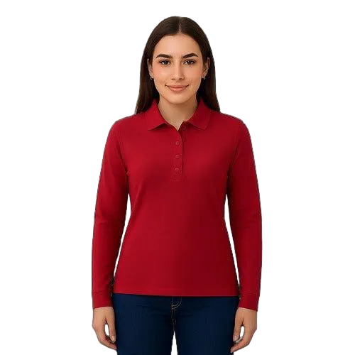 Playera Brans Tipo Polo Manga Larga Durable Resistente Mujer - Garufa Jeans