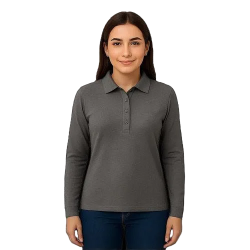 Playera Brans Tipo Polo Manga Larga Durable Resistente Mujer - Garufa Jeans