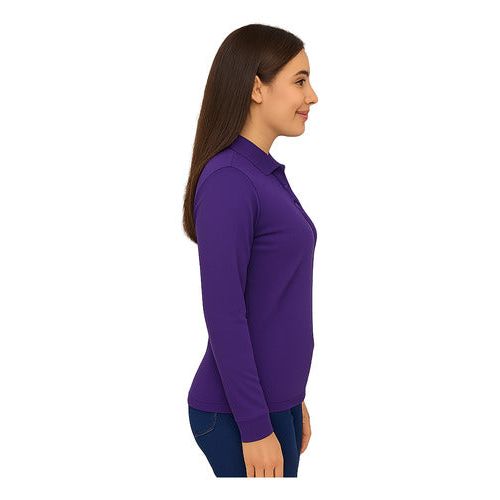 Playera Brans Tipo Polo Manga Larga Durable Resistente Mujer - Garufa Jeans