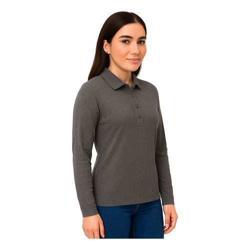 Playera Brans Tipo Polo Manga Larga Durable Resistente Mujer - Garufa Jeans