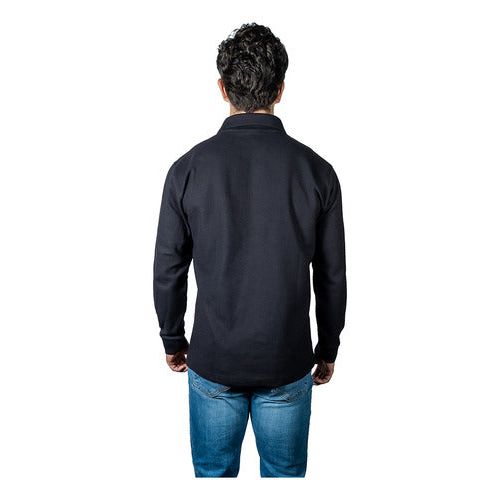 Playera Brans Tipo Polo Manga Larga Durable Resistente S-xl - Garufa Jeans