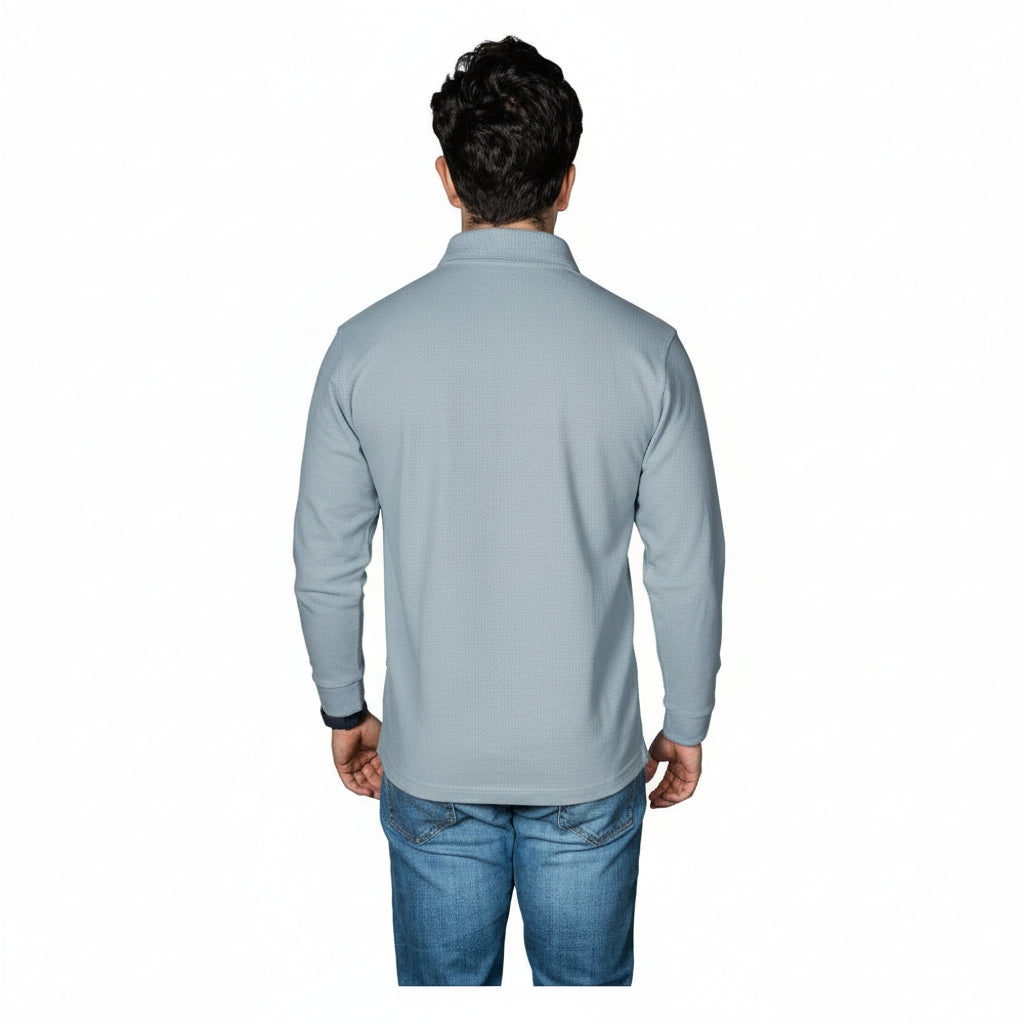 Playera Brans Tipo Polo Manga Larga Durable Resistente S-xl - Garufa Jeans