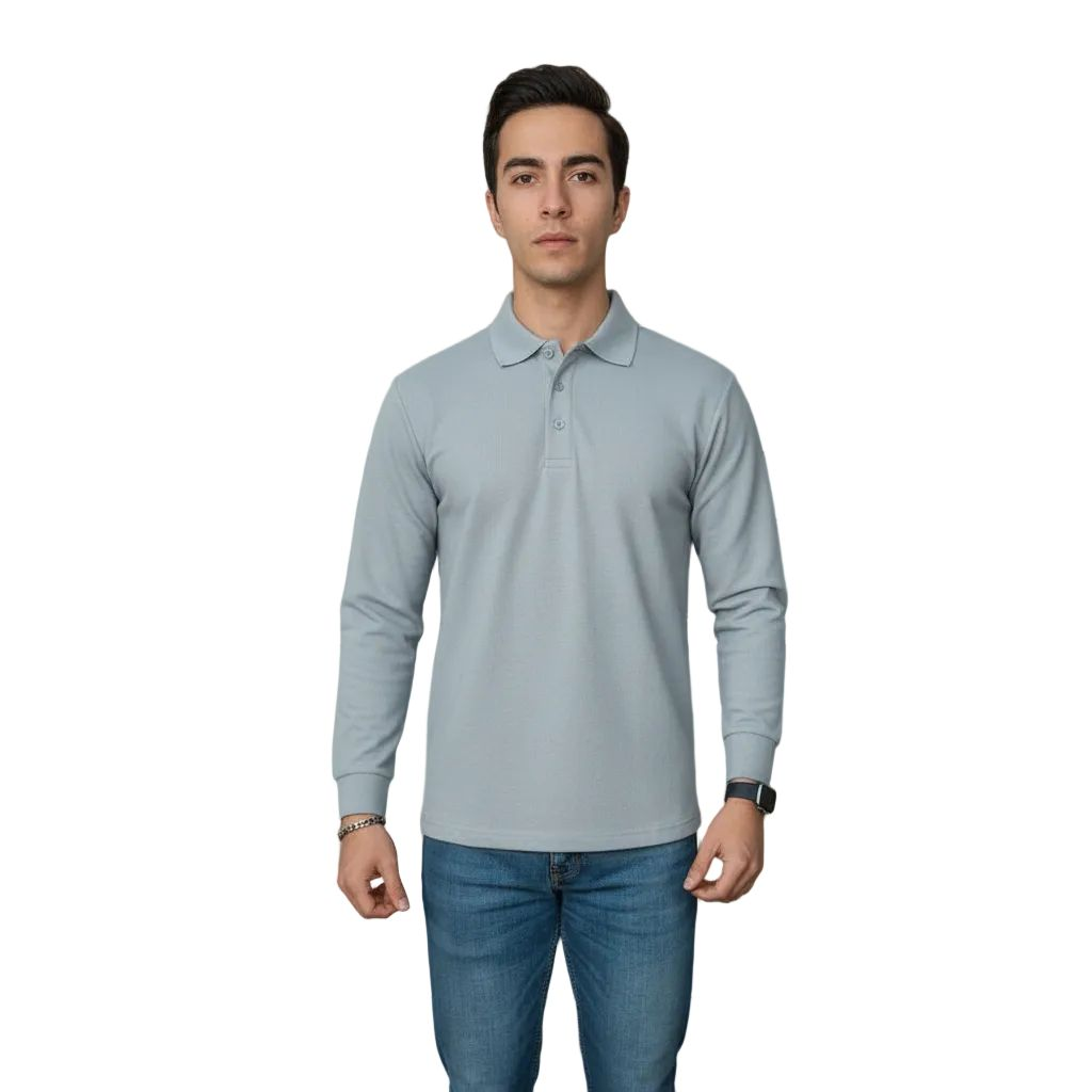 Playera Brans Tipo Polo Manga Larga Durable Resistente S - xl - Garufa Jeans