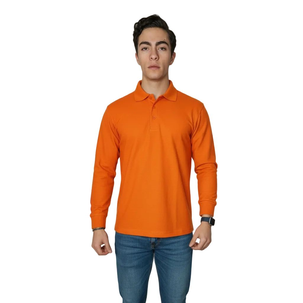 Playera Brans Tipo Polo Manga Larga Durable Resistente S - xl - Garufa Jeans