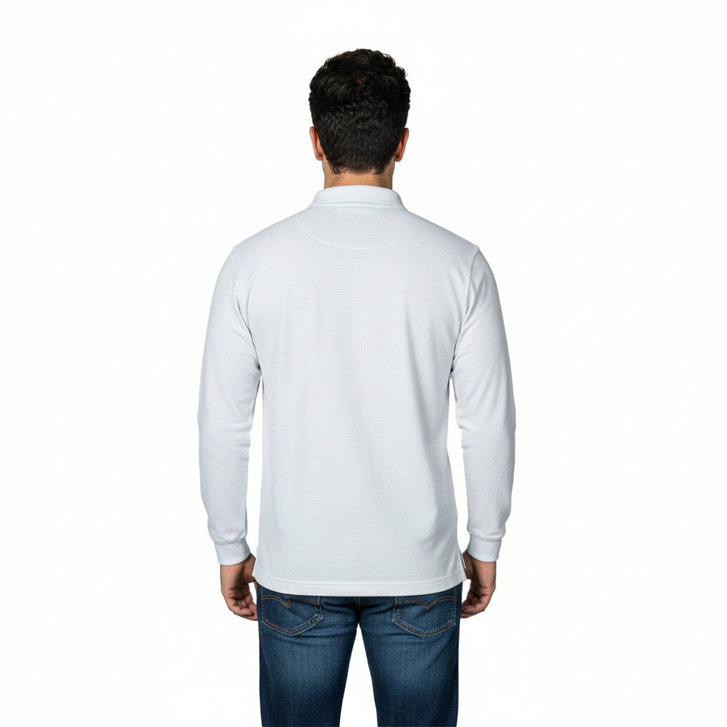 Playera Brans Tipo Polo Manga Larga Durable Resistente S-xl - Garufa Jeans
