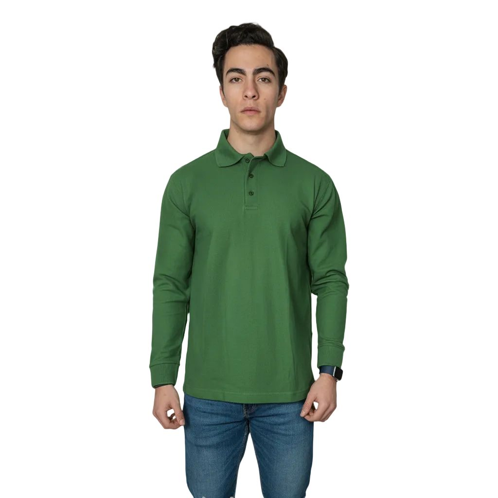 Playera Brans Tipo Polo Manga Larga Durable Resistente S - xl - Garufa Jeans