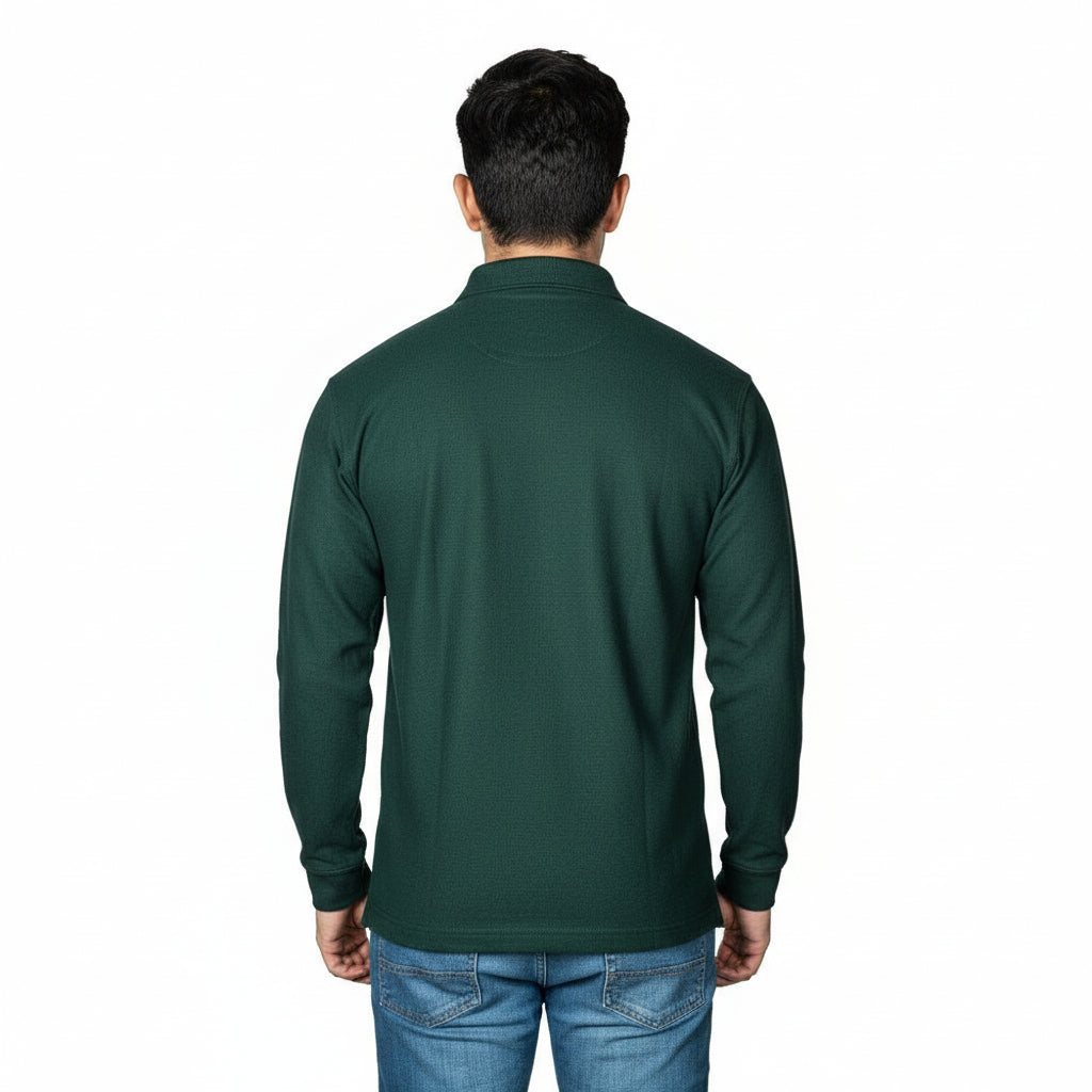 Playera Brans Tipo Polo Manga Larga Durable Resistente S-xl - Garufa Jeans