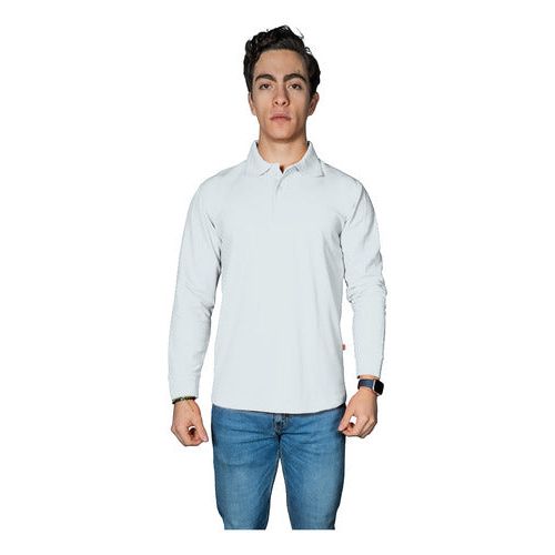 Playera Brans Tipo Polo Manga Larga Durable Resistente S-xl - Garufa Jeans