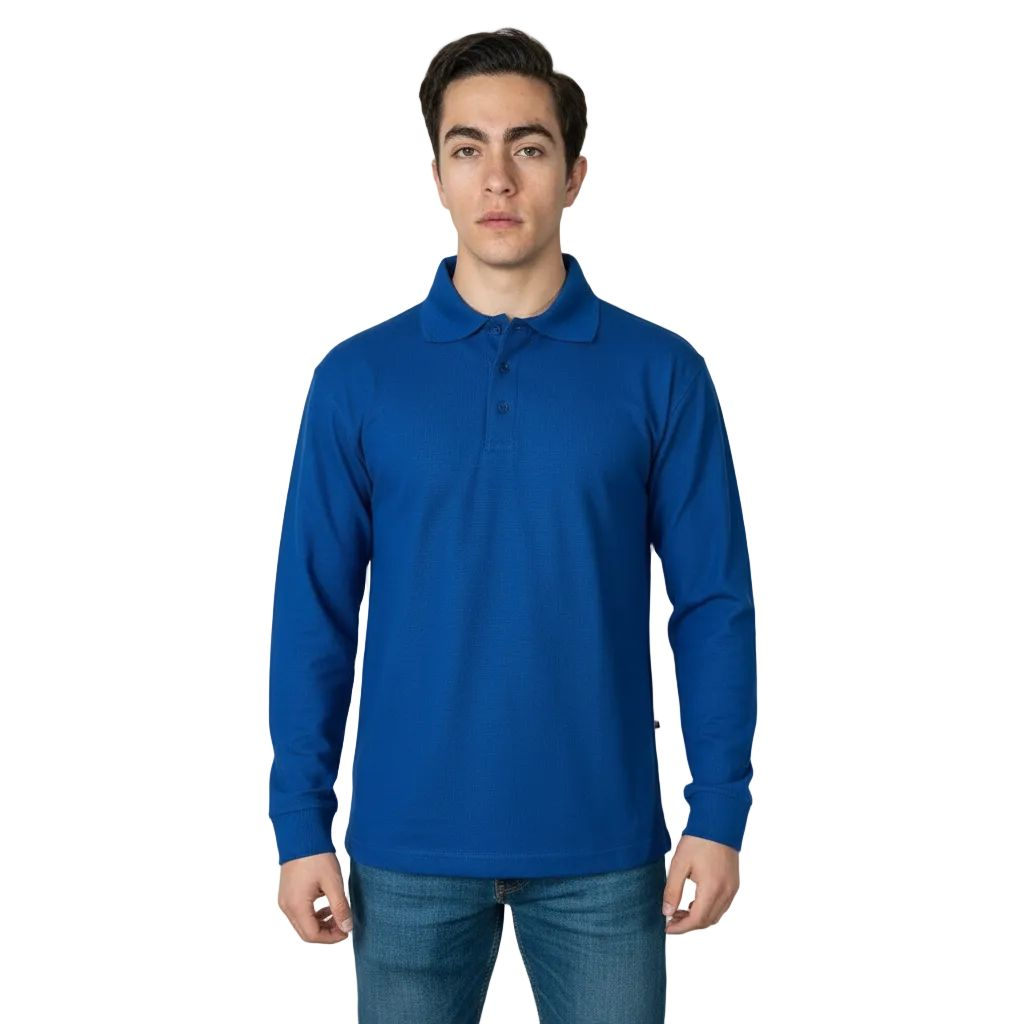 Playera Brans Tipo Polo Manga Larga Durable Resistente S - xl - Garufa Jeans