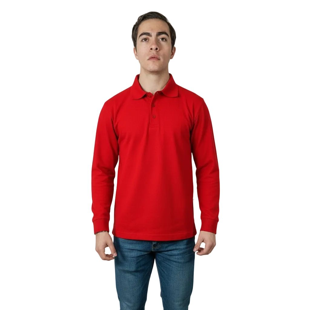 Playera Brans Tipo Polo Manga Larga Durable Resistente S - xl - Garufa Jeans
