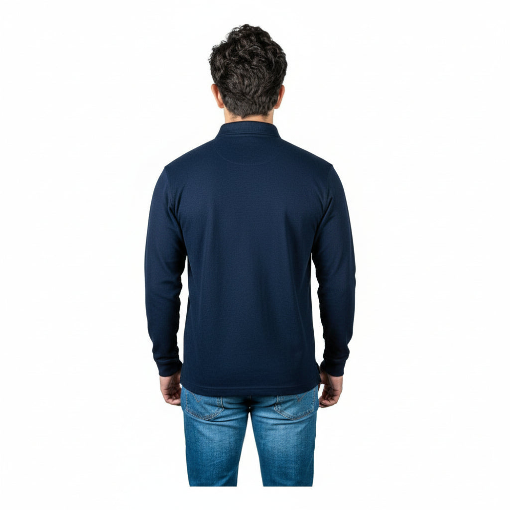 Playera Brans Tipo Polo Manga Larga Durable Resistente S-xl - Garufa Jeans