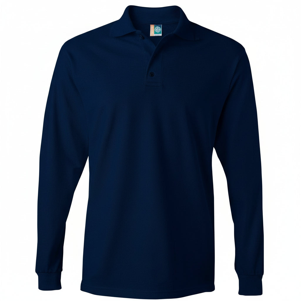 Playera Brans Tipo Polo Manga Larga Durable Resistente S-xl - Garufa Jeans