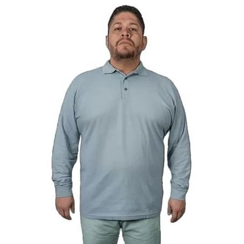 Playera Brans Tipo Polo Manga Larga Durable Tallas 4xl - 5xl - Garufa Jeans