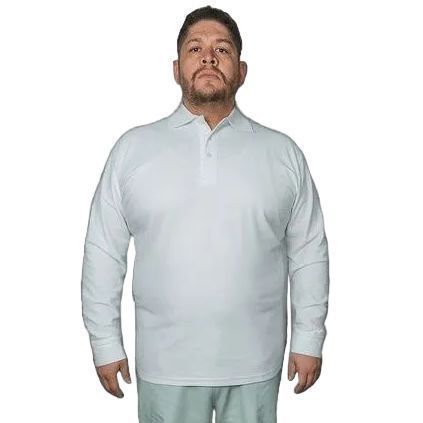 Playera Brans Tipo Polo Manga Larga Durable Tallas 4xl - 5xl - Garufa Jeans