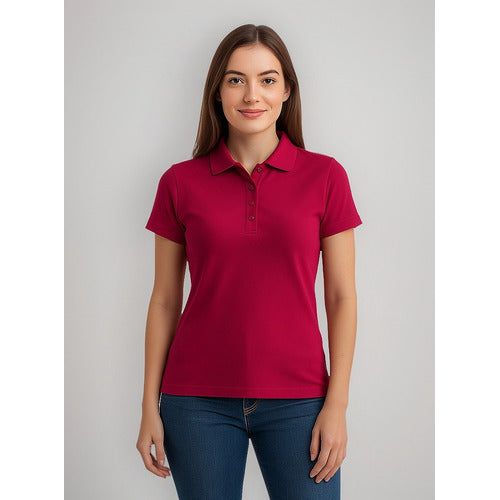 Playera Brans Tipo Polo Para Mujer Durable Resistente  S-xl - Garufa Jeans