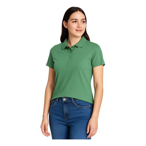 Playera Brans Tipo Polo Para Mujer Durable Resistente  S-xl - Garufa Jeans