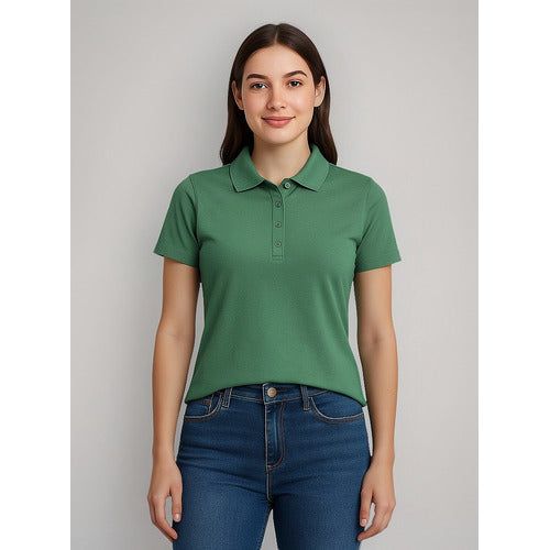 Playera Brans Tipo Polo Para Mujer Durable Resistente  S-xl - Garufa Jeans