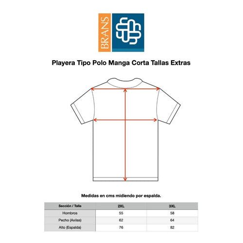 Playera Brans Tipo Polo Peso Completo Durable Tallas 2xl 3xl - Garufa Jeans