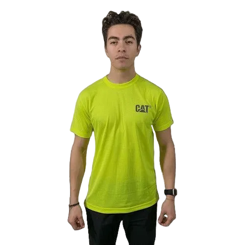 Playera Cat Caterpillar Alta Visibilidad Logotipo Reflejante - Garufa Jeans