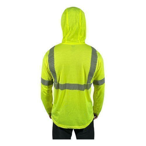 Playera Cat Caterpillar Manga Larga Reflejante Cupucha - Garufa Jeans