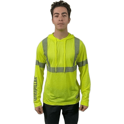 Playera Cat Caterpillar Manga Larga Reflejante Cupucha - Garufa Jeans