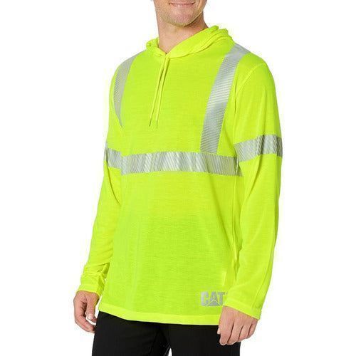 Playera Cat Caterpillar Manga Larga Reflejante Cupucha - Garufa Jeans