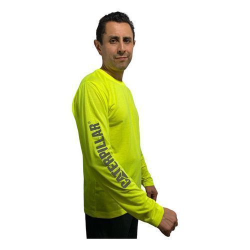 Playera Cat Caterpillar Manga Larga Reflejantes - Garufa Jeans