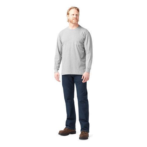 Playera Dickies Wl450 Peso Completo Manga Larga Con Bolsillo - Garufa Jeans