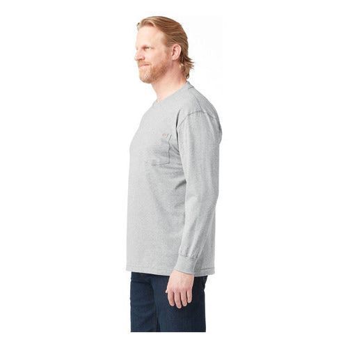 Playera Dickies Wl450 Peso Completo Manga Larga Con Bolsillo - Garufa Jeans