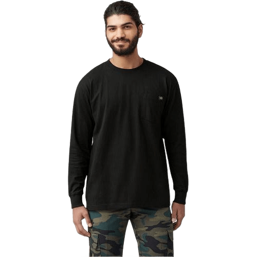 Playera Dickies Wl450 Peso Completo Manga Larga Con Bolsillo - Garufa Jeans