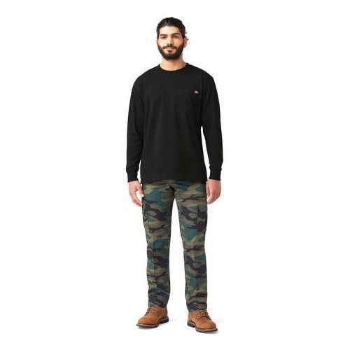 Playera Dickies Wl450 Peso Completo Manga Larga Con Bolsillo - Garufa Jeans