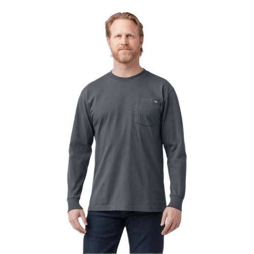 Playera Dickies Wl450 Peso Completo Manga Larga Con Bolsillo - Garufa Jeans
