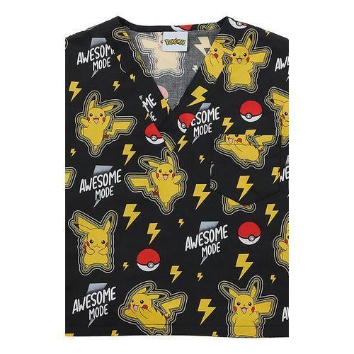 pijama quirurgica infantil Pokemon Cherokee 6620C para niño y niña Awesome mode, vista posterior | color:pmam-awesome-mode