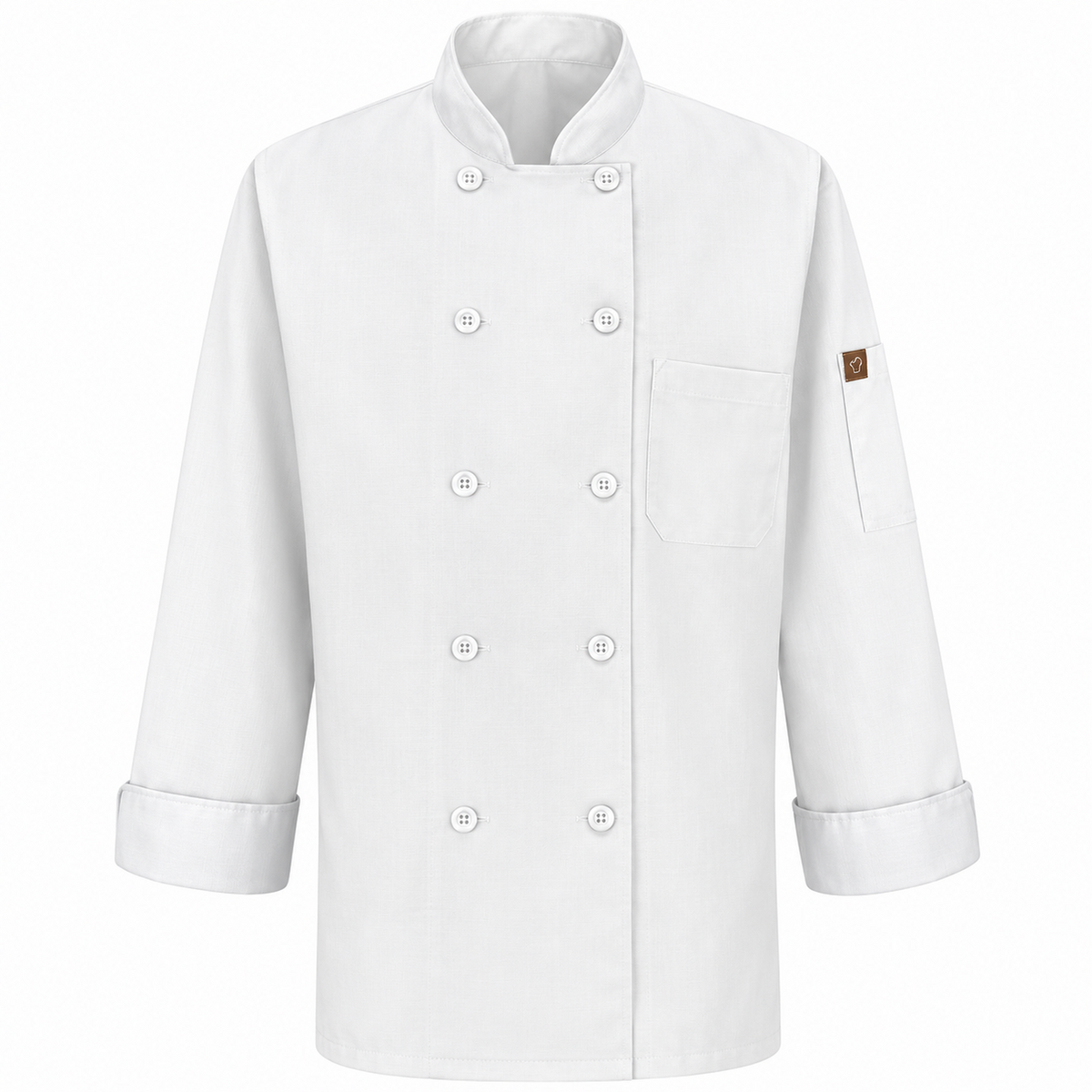 Filipina de chef para mujer Red Kap 041 Blanca, prenda sola vista frontal | color:blanca