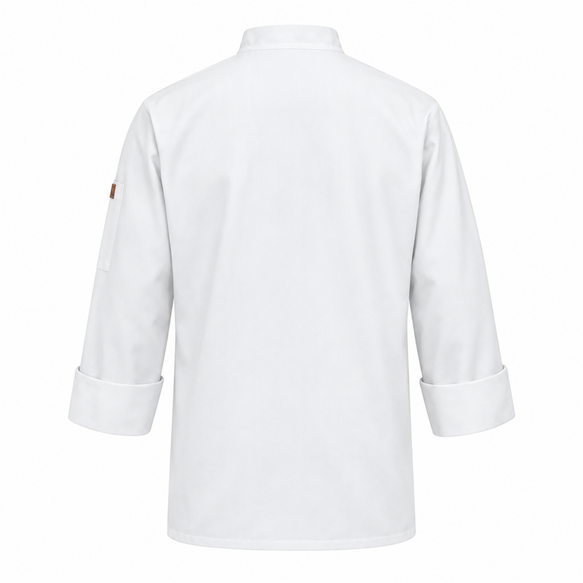 Filipina de chef Red Kap 0413 para hombre blanca, prenda sola vista posterior | color:blanca