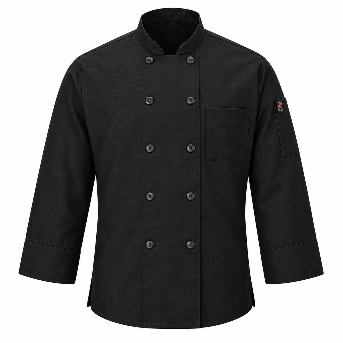 Filipina de chef Red Kap 042X para hombre negra, vista frontal de la prenda | color:negra