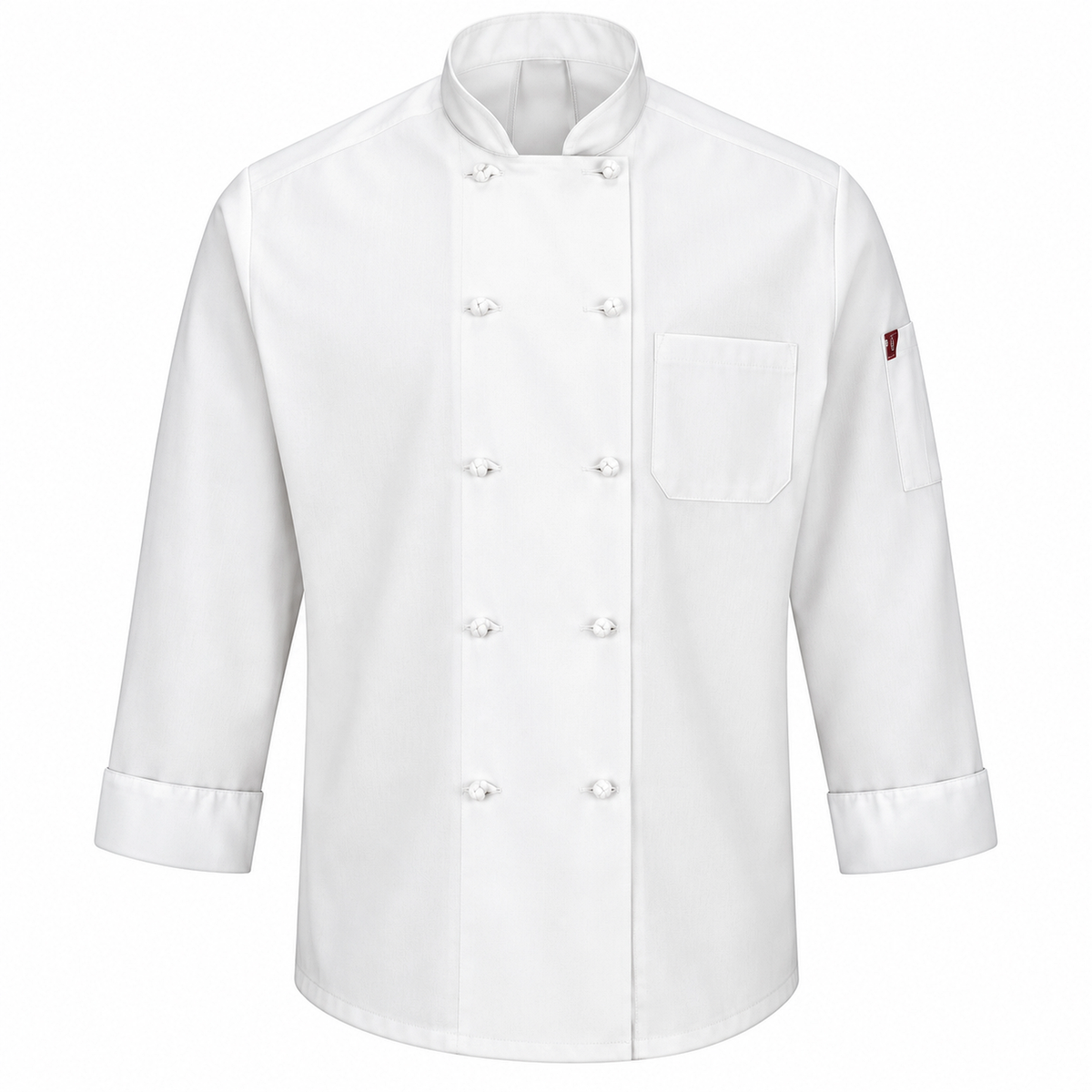 Filipina de chef Red Kap 044X blanca, vista frontal de la prenda | color:blanca